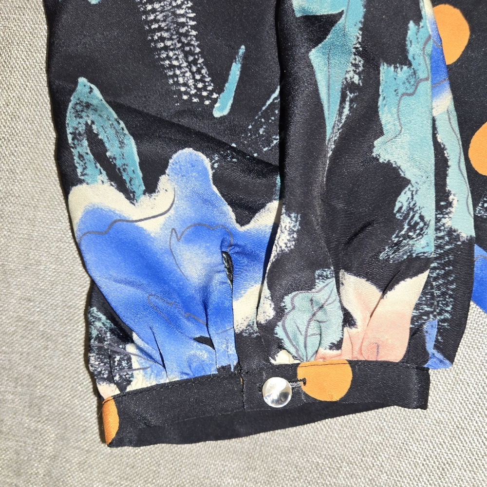 ​Capulet Mixed Print Maxi Dress Floral Polka Dot Tiered Puff Sleeve Size XS - Picture 12 of 16